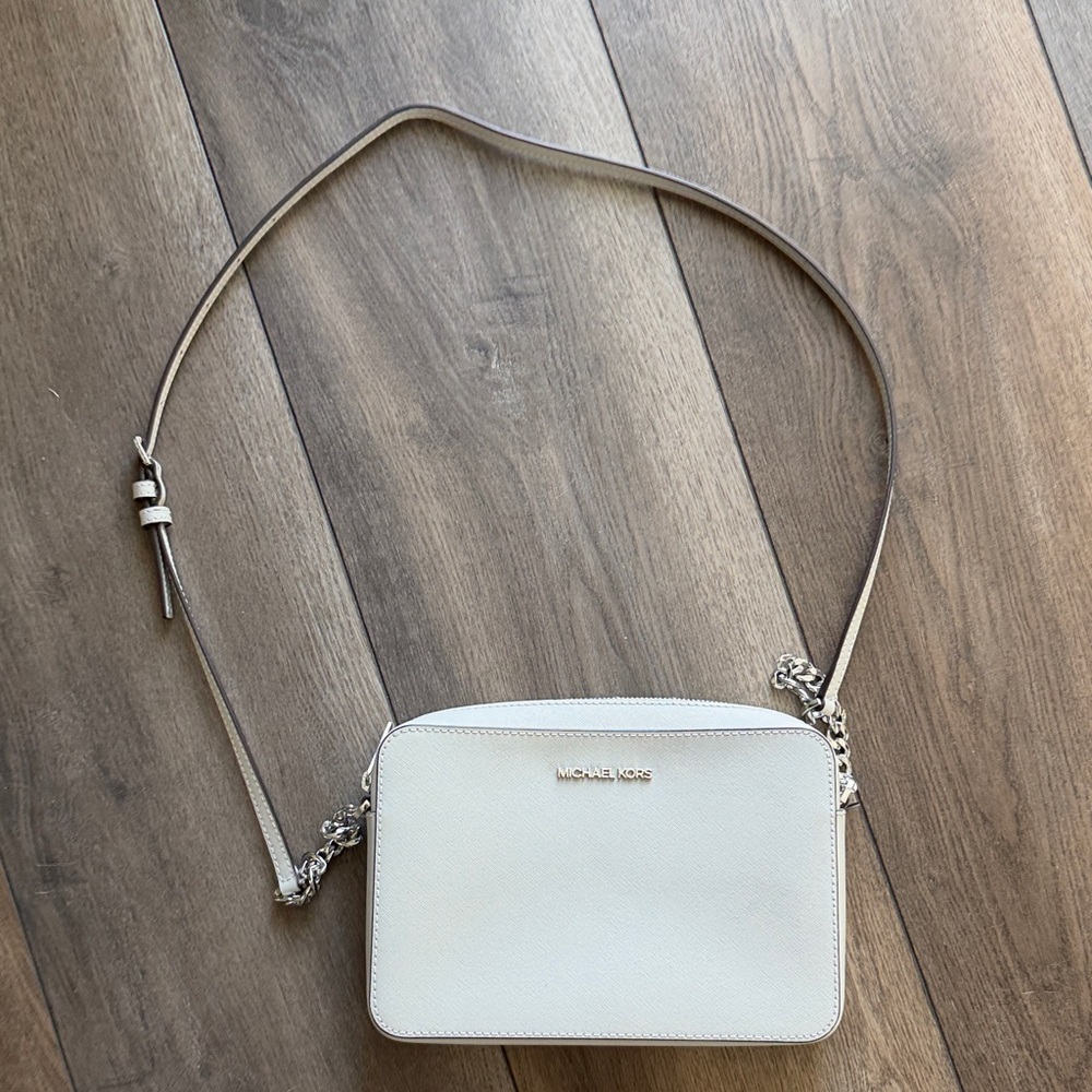 Michael Kors Light Grey Crossbody Bag